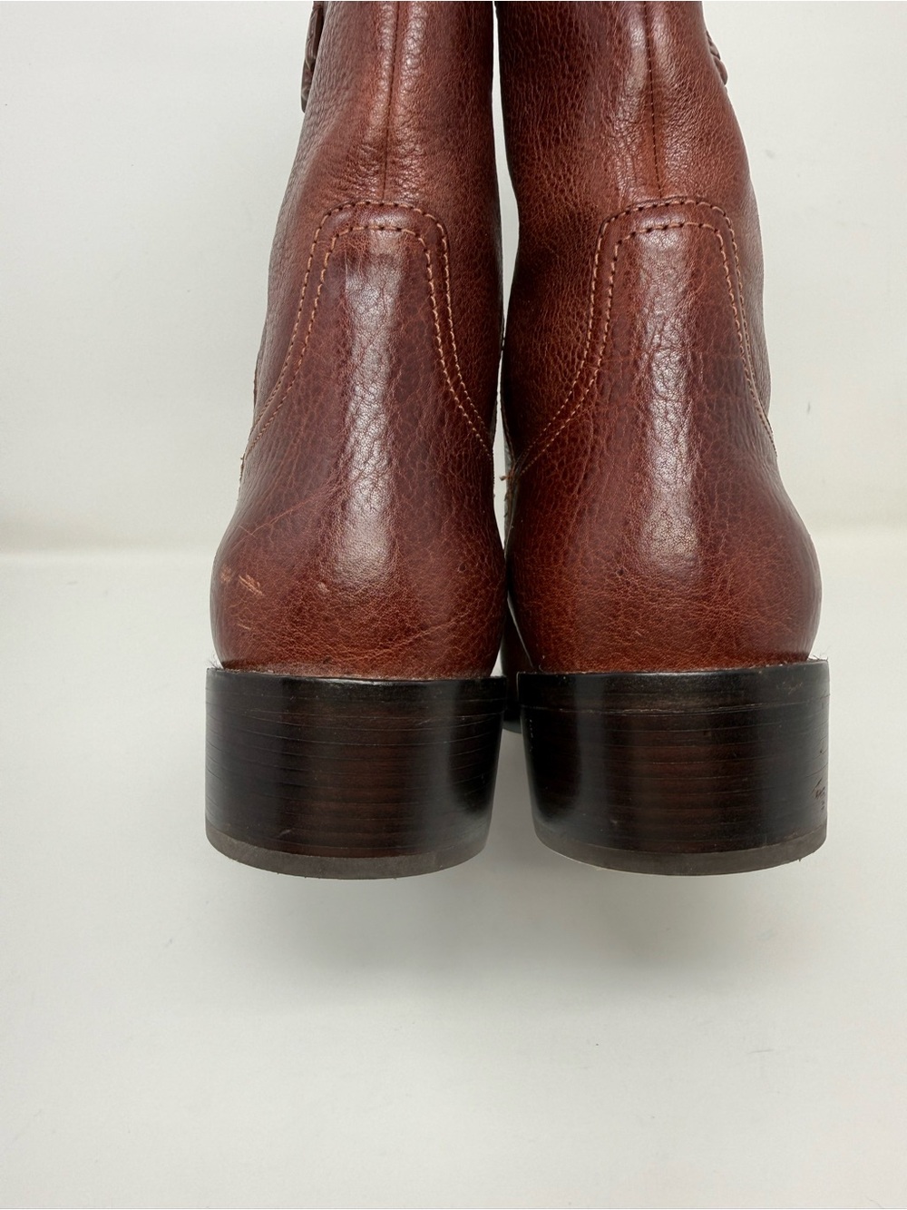 Tory Burch City Western Ankle Boot Brown Leather Sz 9.5 - Picture 6 of 15